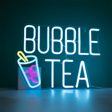 NEON BUBBLE TEA COULEUR 30x38 CM