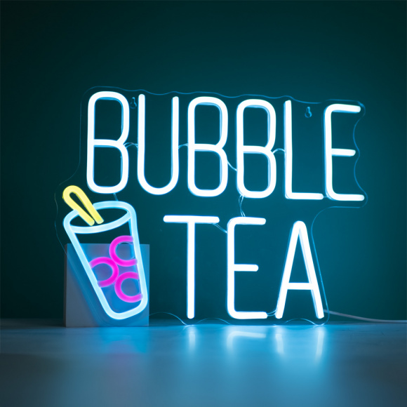 NEON BUBBLE TEA COULEUR 30x38 CM