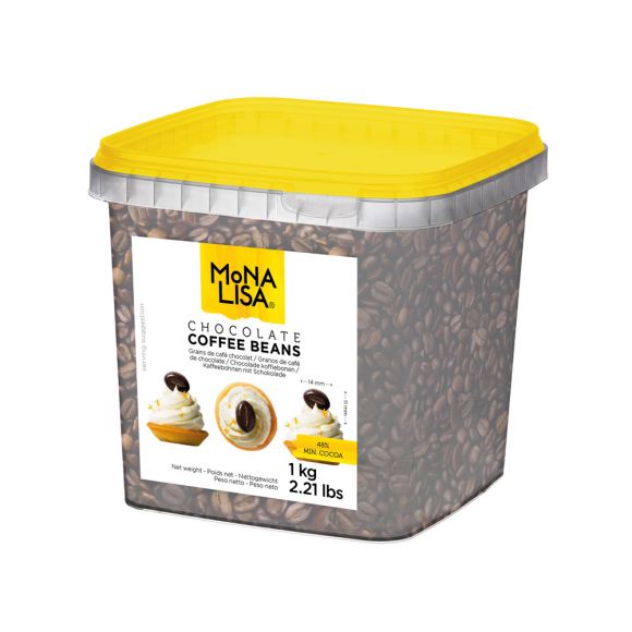 MONA LISA - GRAINS DE CAFÉ CHOCOLAT NOIR SEAU 1KG