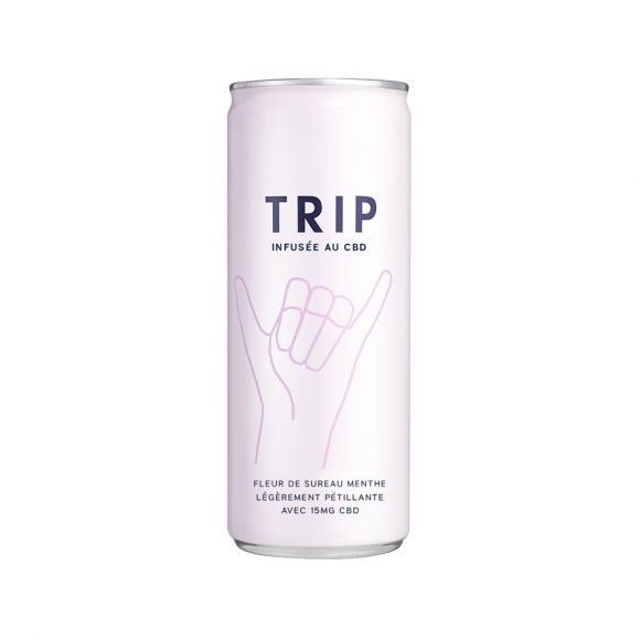 TRIP - EAU PETILLANTE SUREAU MENTHE INFUSION CBD 250ML x12