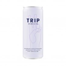 TRIP - EAU PETILLANTE FRAMBOISE FLEUR ORANGER INFUSION CBD CANETTE ALU 250ML x12