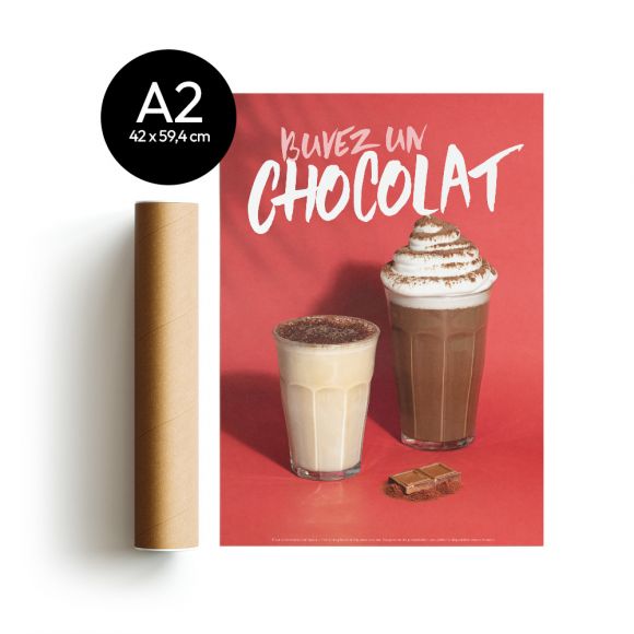 PLV - POSTER CHOCOLAT CHAUD A2 x1