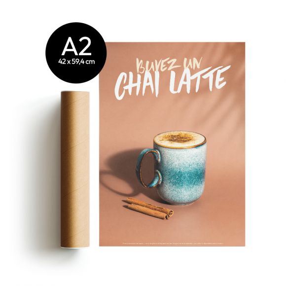 PLV - POSTER CHAI LATTE A2 x1