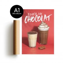 PLV - POSTER CHOCOLAT CHAUD A1 x1