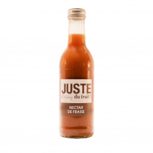 JUSTE LE CHOIX DU FRUIT - NECTAR FRAISE BOUTEILLE VERRE 250ML x12