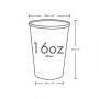 VEGWARE - GOBELET KRAFT DOUBLE PAROI 16OZ/473ML Ø89MM x20 LOGO REGLEMENTAIRE