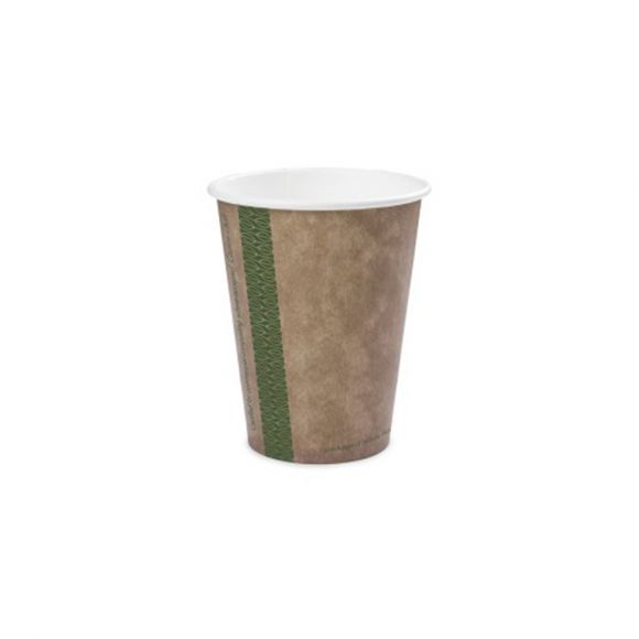 VEGWARE - GOBELET CARTON KRAFT 8OZ/236ML Ø79MM x50 LOGO REGLEMENTAIRE