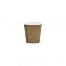 VEGWARE - GOBELET CARTON KRAFT 4OZ/118ML Ø62MM x50 LOGO REGLEMENTAIRE