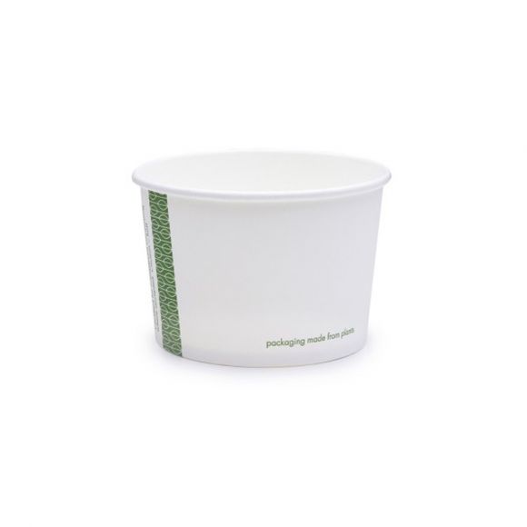 VEGWARE - POT SOUPE/GLACE PLA BLANC COMPOSTABLE 8OZ/236ML Ø90MM x50