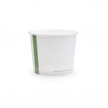 VEGWARE - POT SOUPE/GLACE PLA BLANC COMPOSTABLE 10OZ/296ML Ø90MM x50