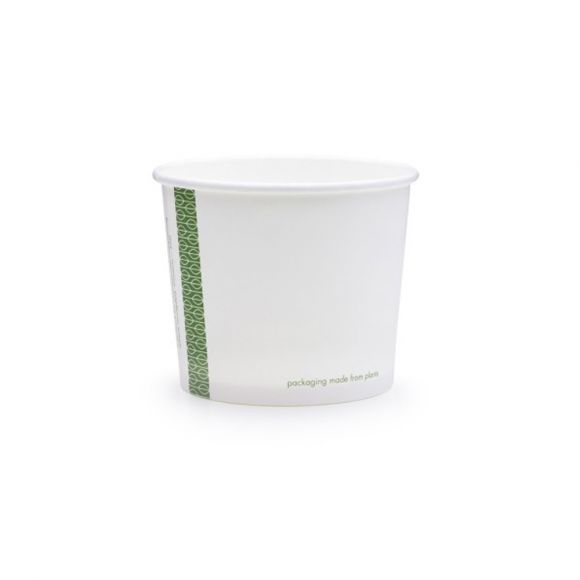 VEGWARE - POT SOUPE/GLACE PLA BLANC COMPOSTABLE 10OZ/296ML Ø90MM x50