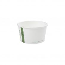 VEGWARE - POT SOUPE/GLACE PLA BLANC COMPOSTABLE 12OZ/355ML Ø115MM x25