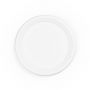 VEGWARE - ASSIETTE BAGASSE BLANC COMPOSTABLE Ø23CM x50