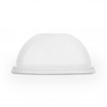 VEGWARE - COUVERCLE DOME A TROU PLA COMPOSTABLE Ø96MM x50