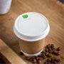 VEGWARE - COUVERCLE VOYAGEUR CARTON BLANC COMPOSTABLE Ø79MM x50