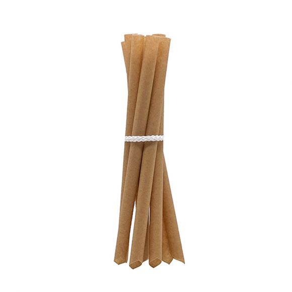 PAILLE BUBBLE TEA BISEAUTEE FIBRE DE CANNE A SUCRE Ø12MM L.210 MM x150