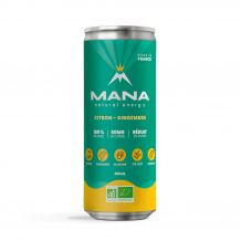 MANA - BOISSON ENERGISANTE CITRON GINGEMBRE CANETTE 250ML x24 BIO