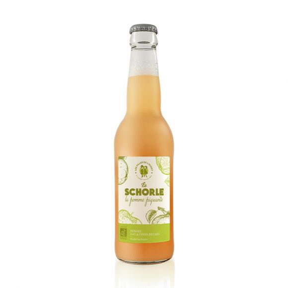 LES FILLES DE L'OUEST - SCHORLE POMME PIQUANTE BOUTEILLE VERRE 330ML x12 BIO