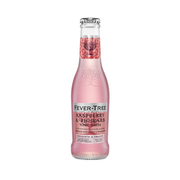 FEVER TREE - PREMIUM FRAMBOISE ET RHUBARBE TONIC WATER BOUTEILLE VERRE 200ML x24