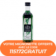 ROUTIN 1883 - SIROP PANDAN BOUTEILLE VERRE MIGNONETTE ECHANTILLON