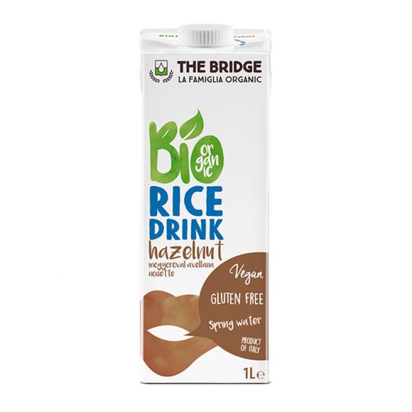 THE BRIDGE - BOISSON VEGETALE RIZ NOISETTE BRIQUE 1L x6 BIO