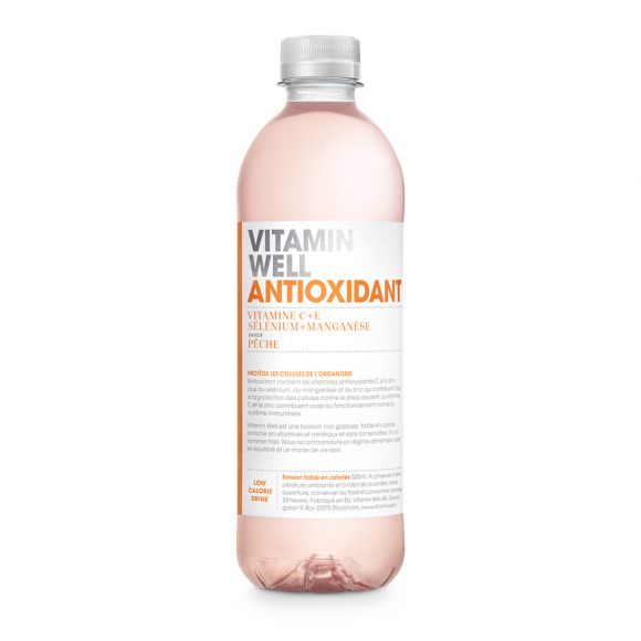 VITAMIN WELL - ANTIOXYDANT PECHE BOUTEILLE PET 500ML x12