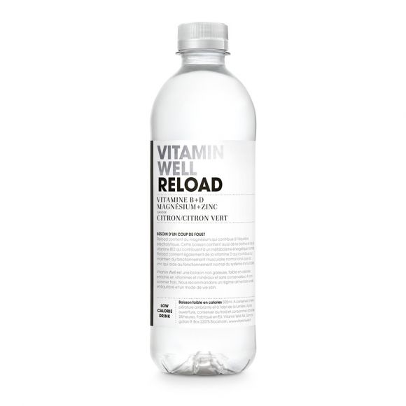 VITAMIN WELL - RELOAD CITRON CITRON VERT BOUTEILLE PET 500ML x12