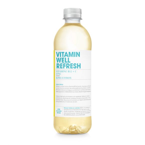 VITAMIN WELL - REFRESH KIWI CITRON BOUTEILLE PET 500ML x12