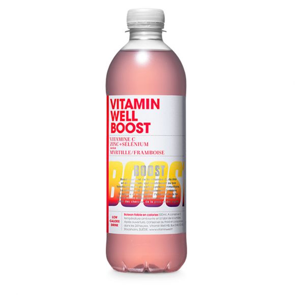 VITAMIN WELL - BOOST MYRTILLE FRAMBOISE BOUTEILLE PET 500ML x12