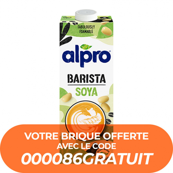 ALPRO BARISTA - BOISSON VEGETALE SOJA BRIQUE 1L x8