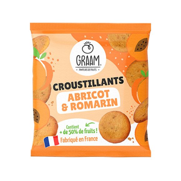 GRAAM - CROUSTILLANTS ABRICOT ROMARIN 25G x10