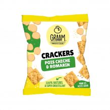 GRAAM - CRACKERS POIS CHICHE ROMARIN 30G x10