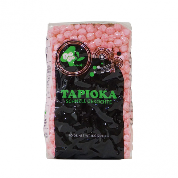 BOBOQ - PERLES DE TAPIOCA PRECUITES SAVEUR FRAISE SACHET 1KG