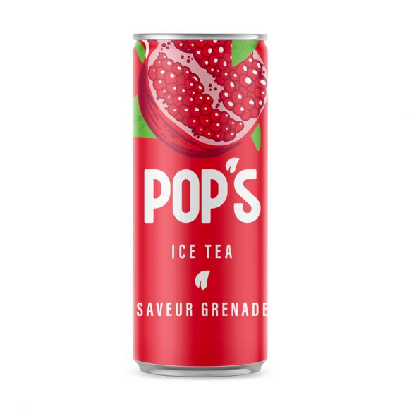 POP'S - THE GLACE SAVEUR GRENADE CANETTE 330ML x24