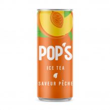 POP'S - THE GLACE SAVEUR PECHE CANETTE 330ML x24