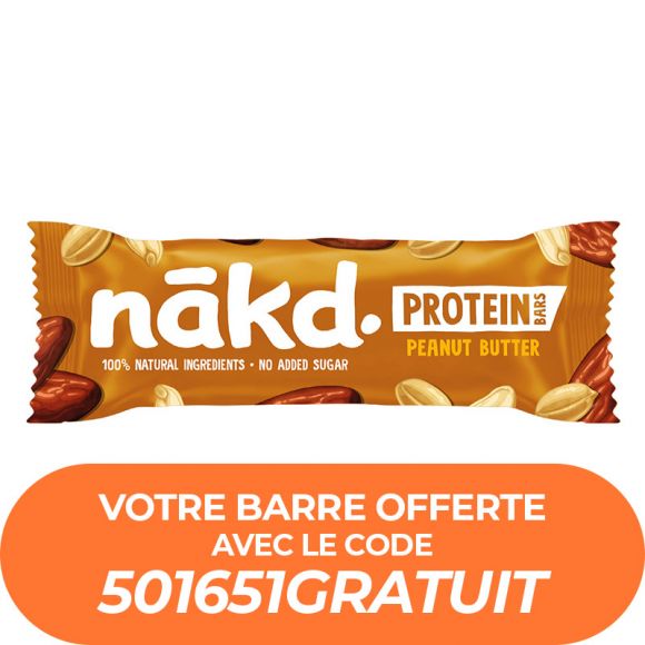 NAKD - PROTEIN BARRE VEGAN PEANUT BUTTER 45G ECHANTILLON x1