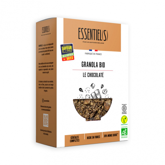 ESSENTIELS - GRANOLA CHOCOLAT BOITE 350G BIO