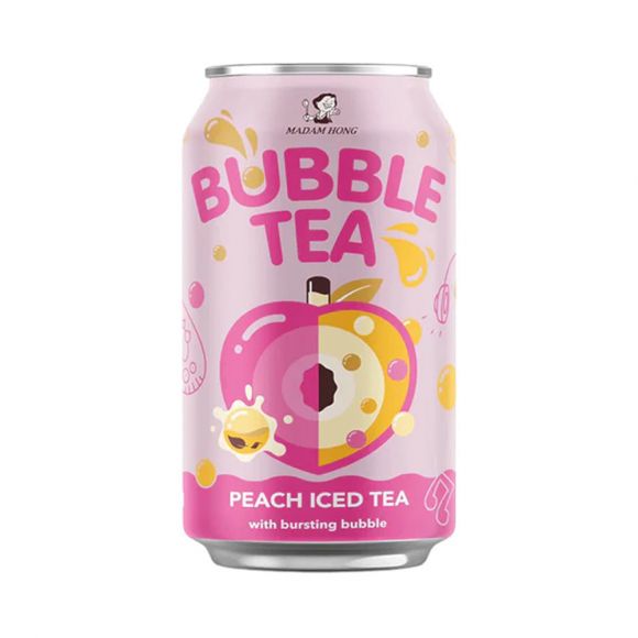 MADAM HONG - BUBBLE TEA PECHE CANETTE ALU 320ML x24