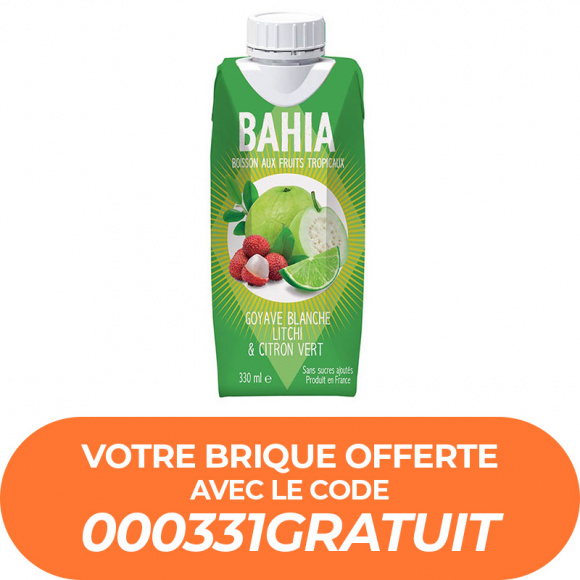 BAHIA - GOYAVE BLANCHE LITCHI CITRON VERT 330ML x1