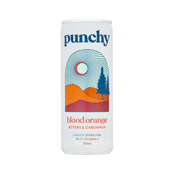 PUNCHY - SODA BLOOD ORANGE BITTERS CARDAMOM CANETTE 250ML x12