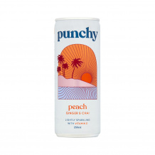 PUNCHY - SODA PEACH GINGER CHAI CANETTE 250ML x12