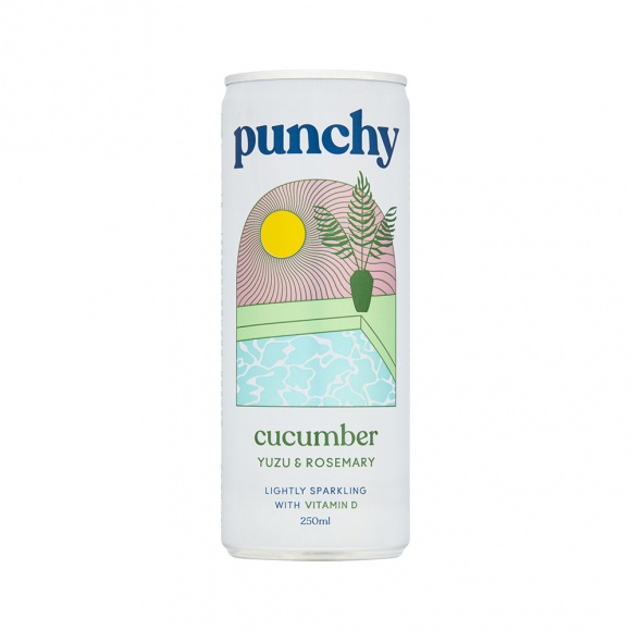 PUNCHY - SODA CUNCUMBER YUZU ROSEMARY CANETTE 250ML x12