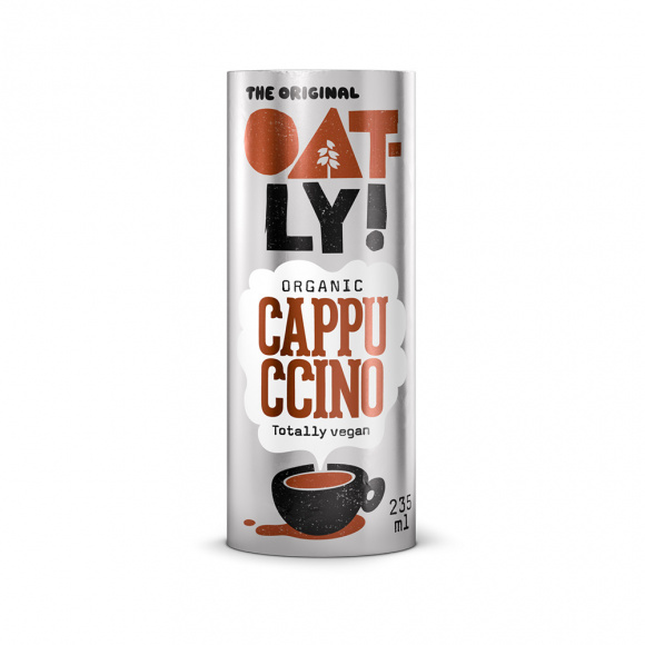 OATLY - CAPPUCCINO AVOINE PRET A BOIRE CANETTE CARTON 235ML x12 BIO
