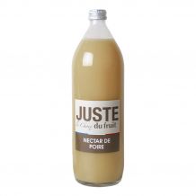 JUSTE LE CHOIX DU FRUIT - NECTAR POIRE BOUTEILLE VERRE 1L x6