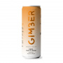 GIMBER - BOISSON PETILLANTE ENERGIE GINGER PECHE GINSENG CANETTE 250ML X12 BIO