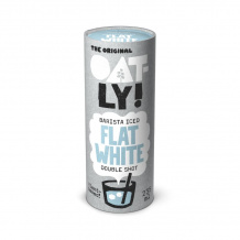 OATLY - BARISTA ICED FLAT WHITE AVOINE CANETTE CARTON 235ML x12