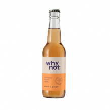 WHY NOT - SODA CRAFT PECHE GINGEMBRE BOUTEILLE VERRE 330ML x12 BIO