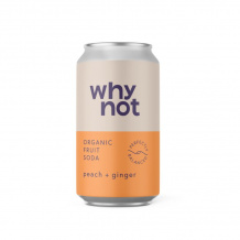 WHY NOT - SODA CRAFT PECHE GINGEMBRE CANETTE 330ML x12 BIO