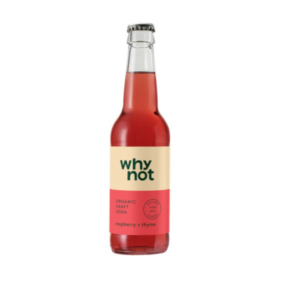 WHY NOT - SODA CRAFT FRAMBOISE THYM BOUTEILLE VERRE 330ML x12 BIO