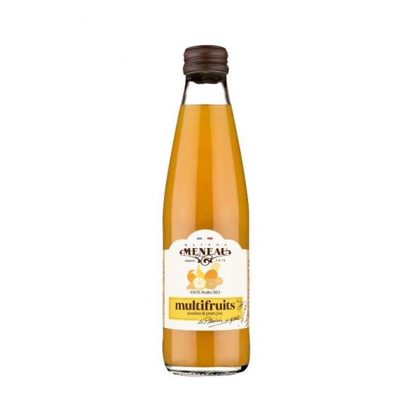 jus multifruits bouteille verre